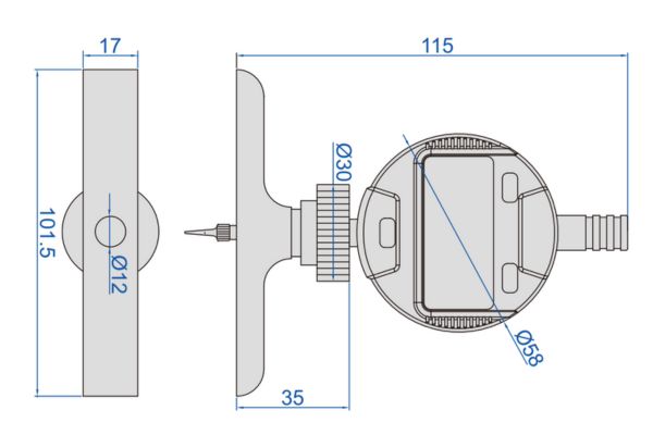 عمق سنج دیجیتال 0-300 میلیمتر اینسایز کد 202-2141