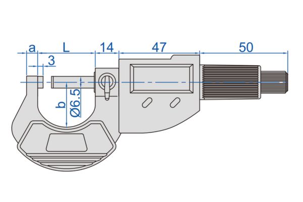 میکرومتر خارج سنج دیجیتال 0-25 میلیمتر اینسایز کد 25-3109