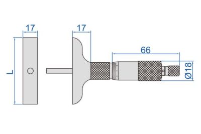 میکرومتر عمق سنج 0-100 میلیمتر اینسایز کد 100-3240