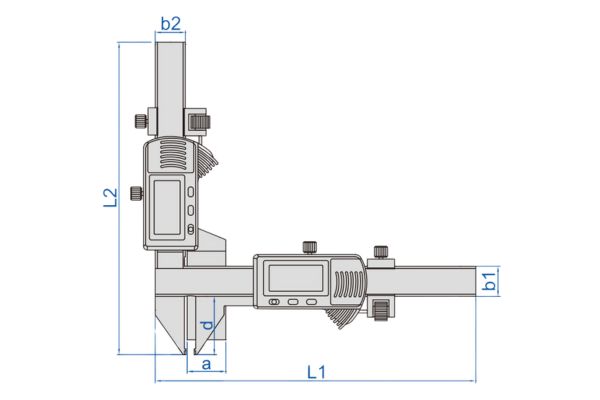 کولیس دیجیتال چرخ دنده اینسایز M25Aــ1181 