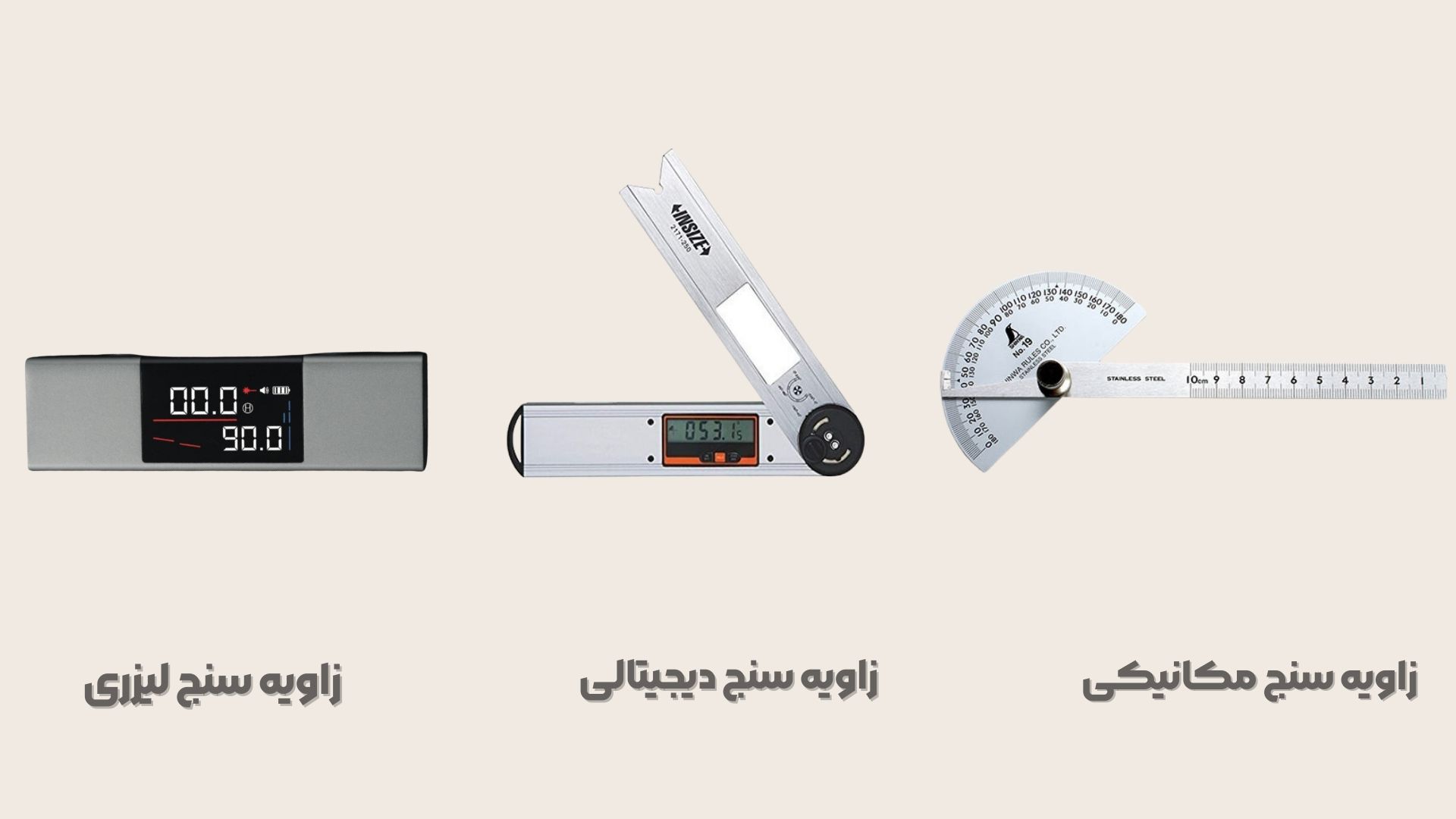 انواع زاویه سنج